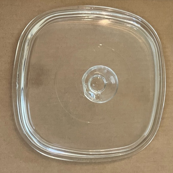 Corningware peach floral A-2-B 2 Liter baking dish & pyrex A-9-C glass top - Picture 12 of 14